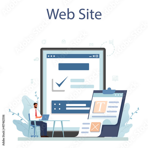 Employee efficiency online service or platform. Business staff management