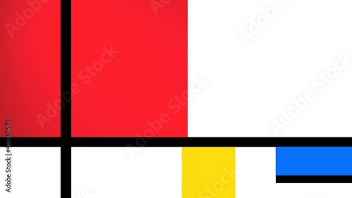 Red, yellow, blue - Mondrian inspiration
