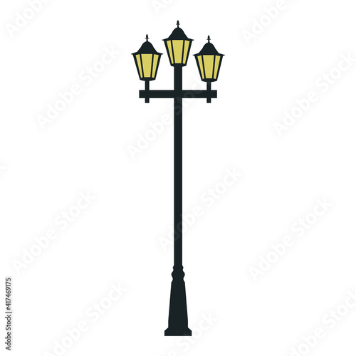 street lamp vector illustration