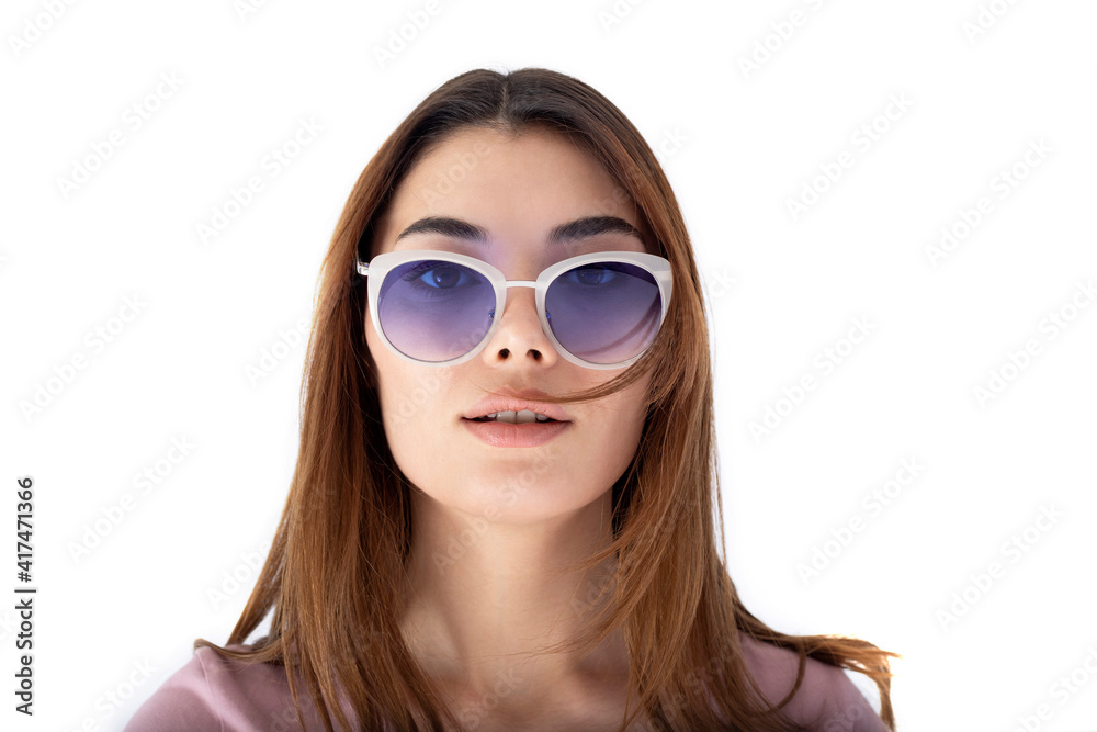 portrait of a woman wearing sunglasses