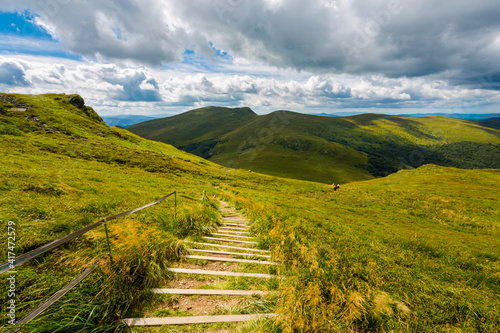 Fototapeta Naklejka Na Ścianę i Meble -  Bukowe Berdo path in Bieszczady