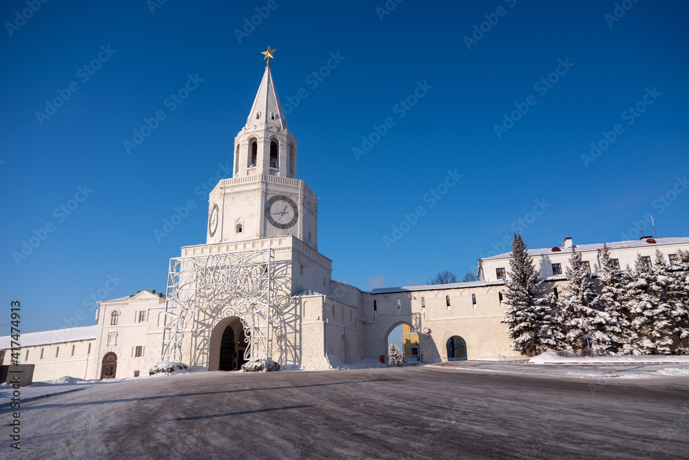 The White Stone Kremlin is the main historical landmark of Kazan, Russia.