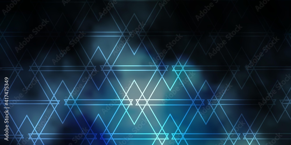 Dark BLUE vector background with polygonal style. Dark BLUE vector background with polygonal style.