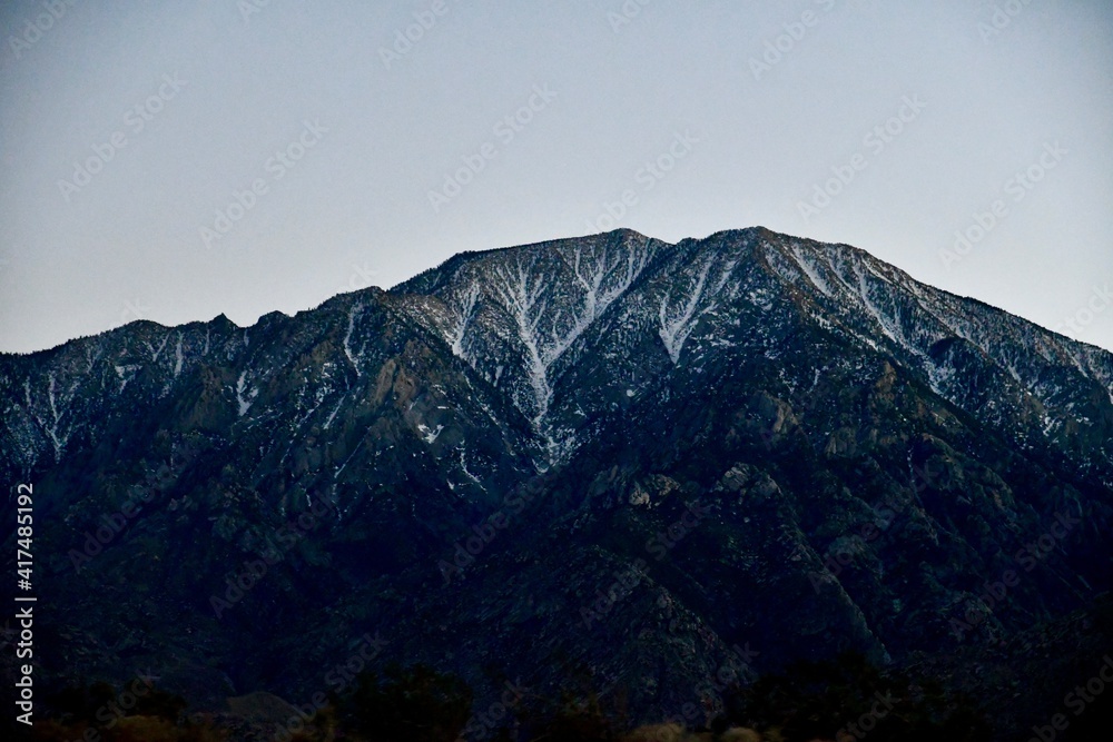 mountains in the morning