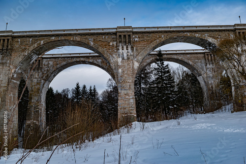 Fototapeta Naklejka Na Ścianę i Meble -  Historic Railway Viaducts located in Stanczyki Poland