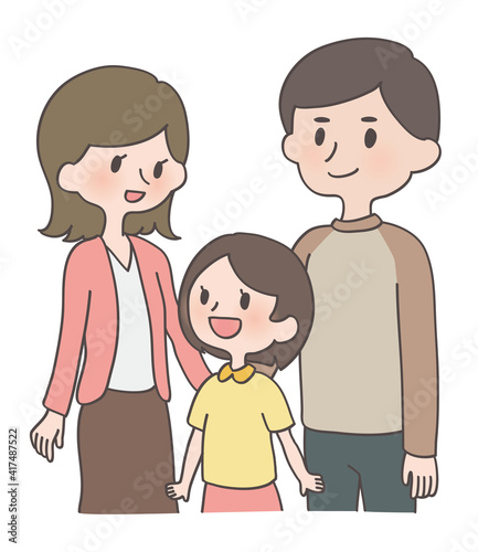 家族・親子のイラスト