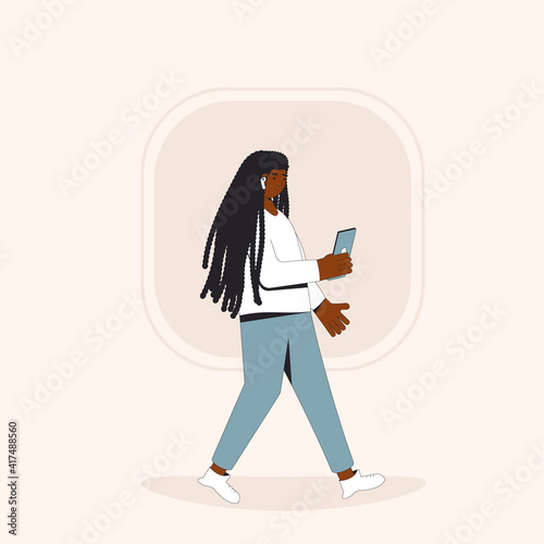 Online conference with different people. Social media networking app. Audio chat. Talking with friends with woice and phone.