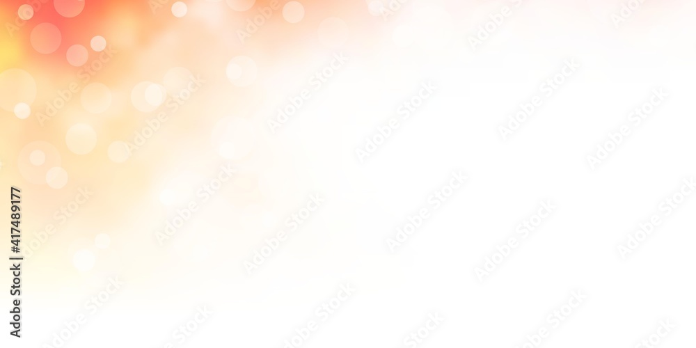 Light Orange vector backdrop with circles. Light Orange vector backdrop with circles.