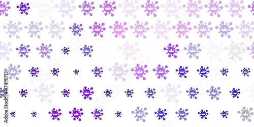 Light Purple, Pink vector texture with disease symbols.