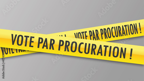 Logo vote par procuration.
