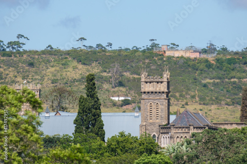 Castle top from a distance in Grahamstown, Eastern Cape, South Africa

