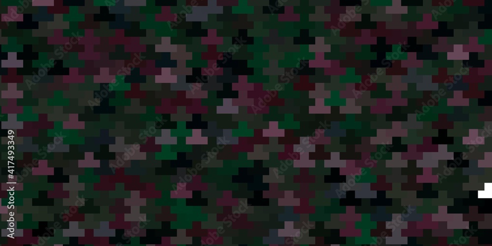 Fototapeta premium Dark Pink, Green vector template in rectangles.