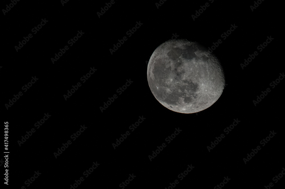 Fototapeta premium full moon over black
