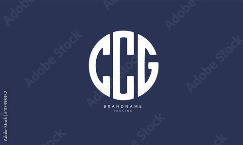Alphabet letters Initials Monogram logo CCG, CC, CG photo
