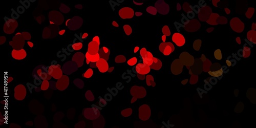Dark multicolor vector texture with memphis shapes.