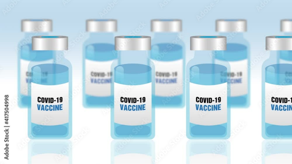 Set of covid-19 vaccine vials, seamless looping, 2D animation, 4K 60 fps. Concept of vaccination to prevent coronavirus disease Set of covid-19 vaccine vials, seamless looping, 2D animation, 4K 60 fps. Concept of vaccination to prevent coronavirus disease