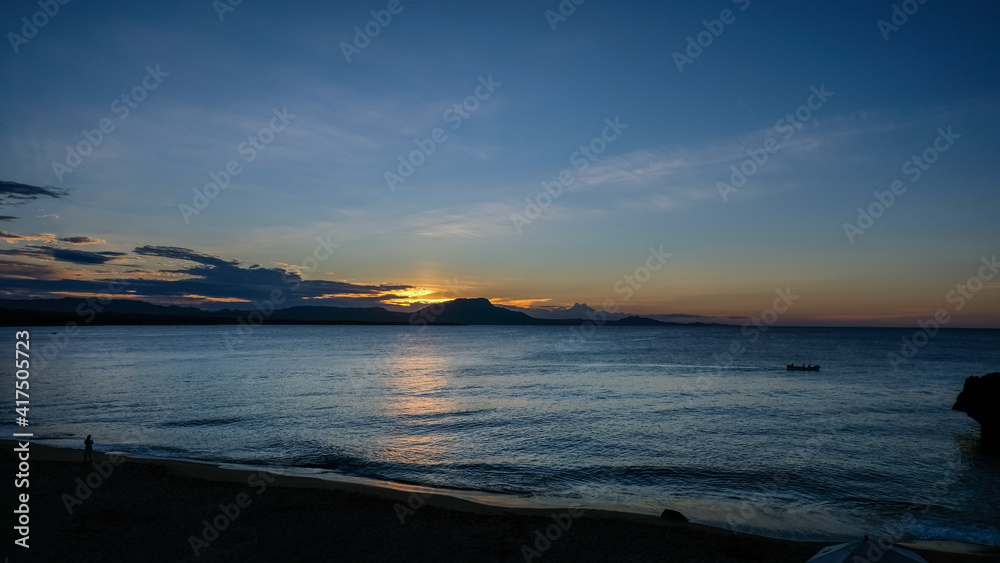 Obraz premium Alicia beach waterfront in sosua north coast