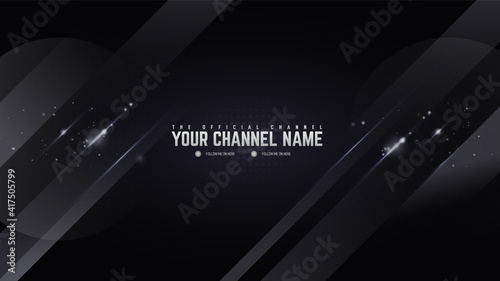 modern channel art Banner ready 
design custom editable template with awesome layouts, abstract background design for channel art with creative elements, and beautiful background