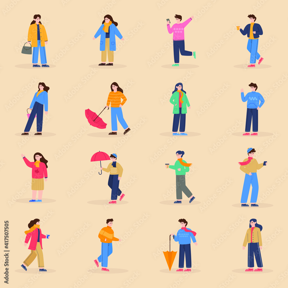 Pack of Winter Characters Illustrations
Pack of Winter Characters Illustrations