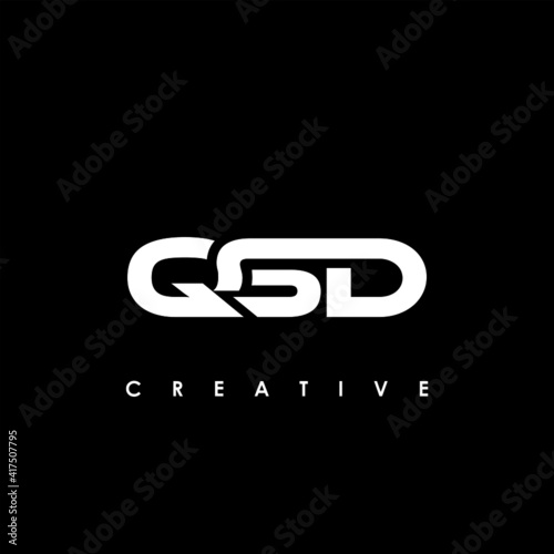 QSD Letter Initial Logo Design Template Vector Illustration