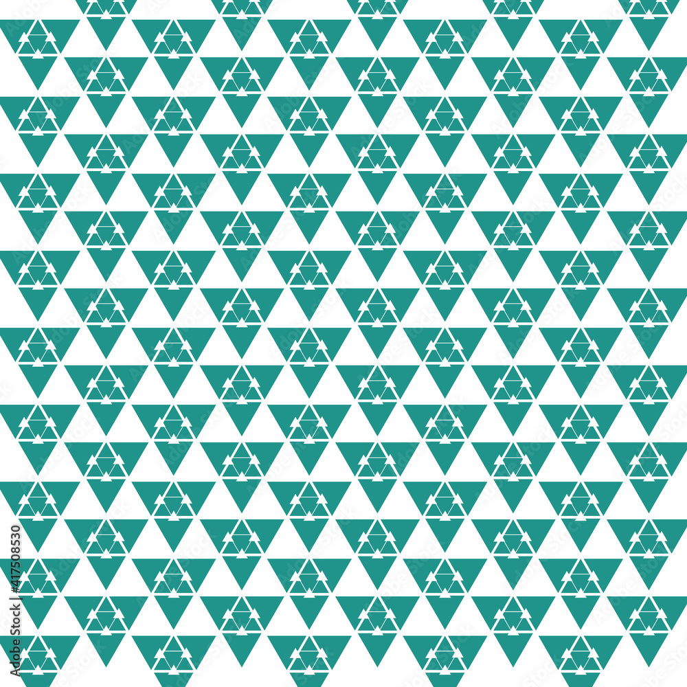 Seamless vector pattern. Modern style texture with blue trellis. Repeating the geometric triangular grid. Simple graphic design. 