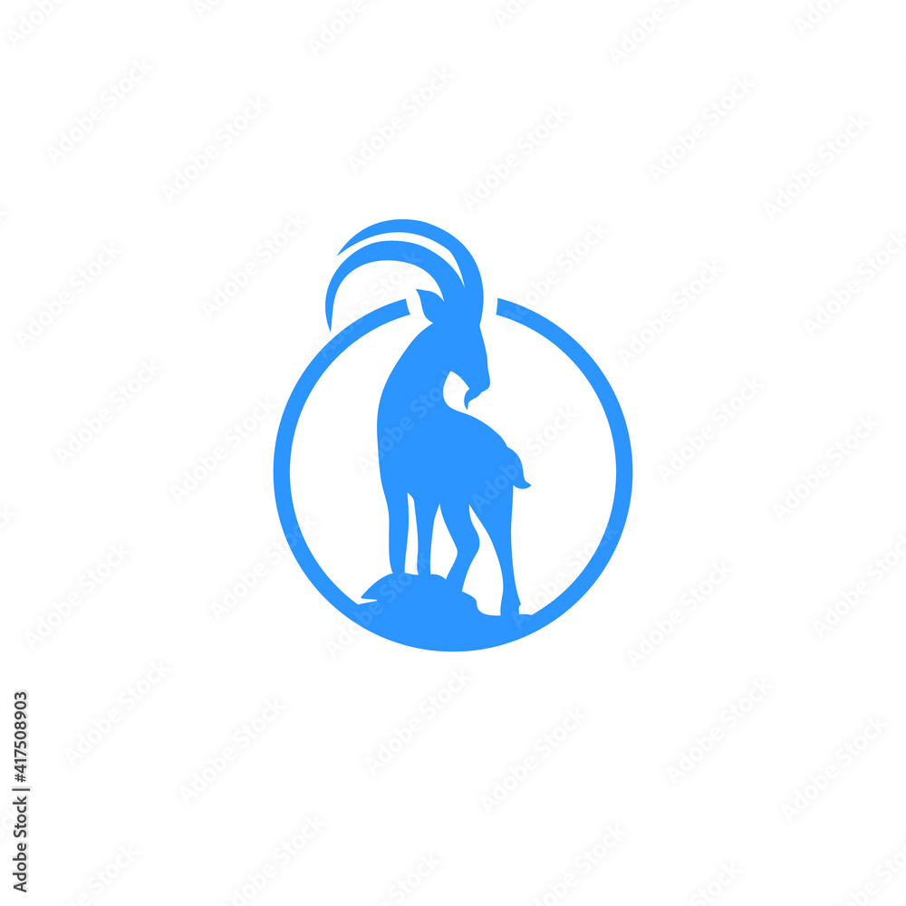 Fototapeta premium goat logo icon design vector