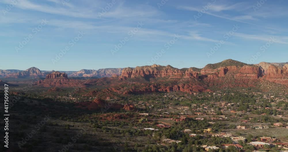 Slow descent near the town of Sedona