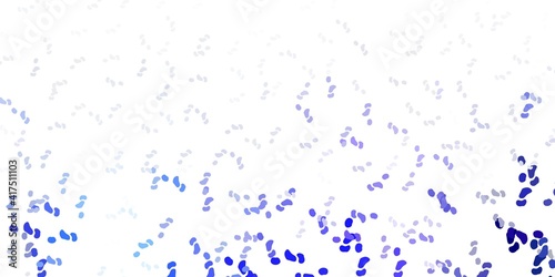 Light purple vector texture with memphis shapes.
