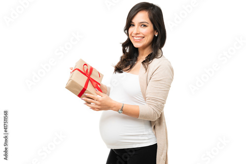 Beautiful expectant mother got a new present © AntonioDiaz