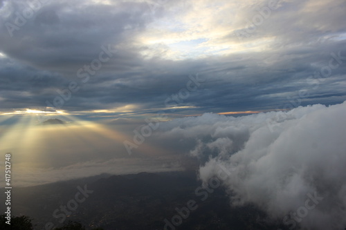 time lapse of clouds over the mountains