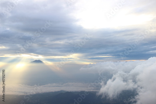 clouds and sun rays