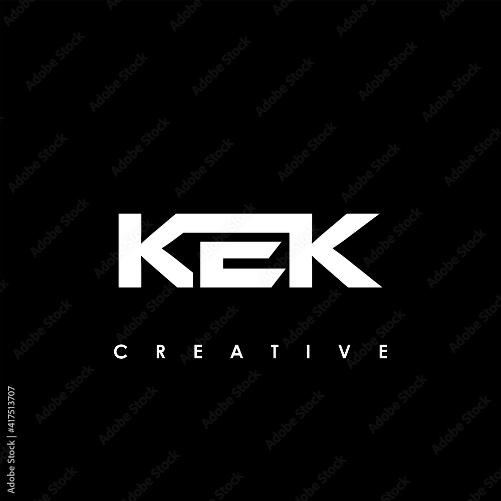 KEK Letter Initial Logo Design Template Vector Illustration