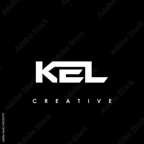 KEL Letter Initial Logo Design Template Vector Illustration photo