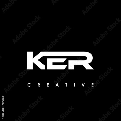 KER Letter Initial Logo Design Template Vector Illustration