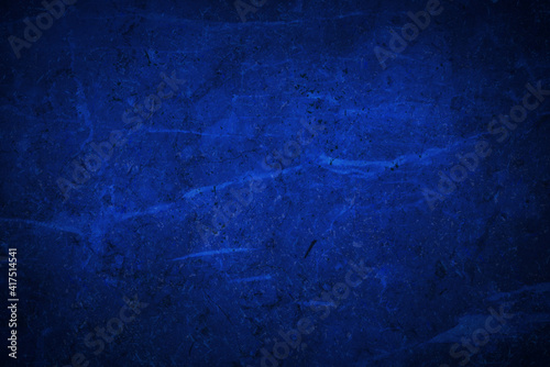 濃い青のグランジ背景素材