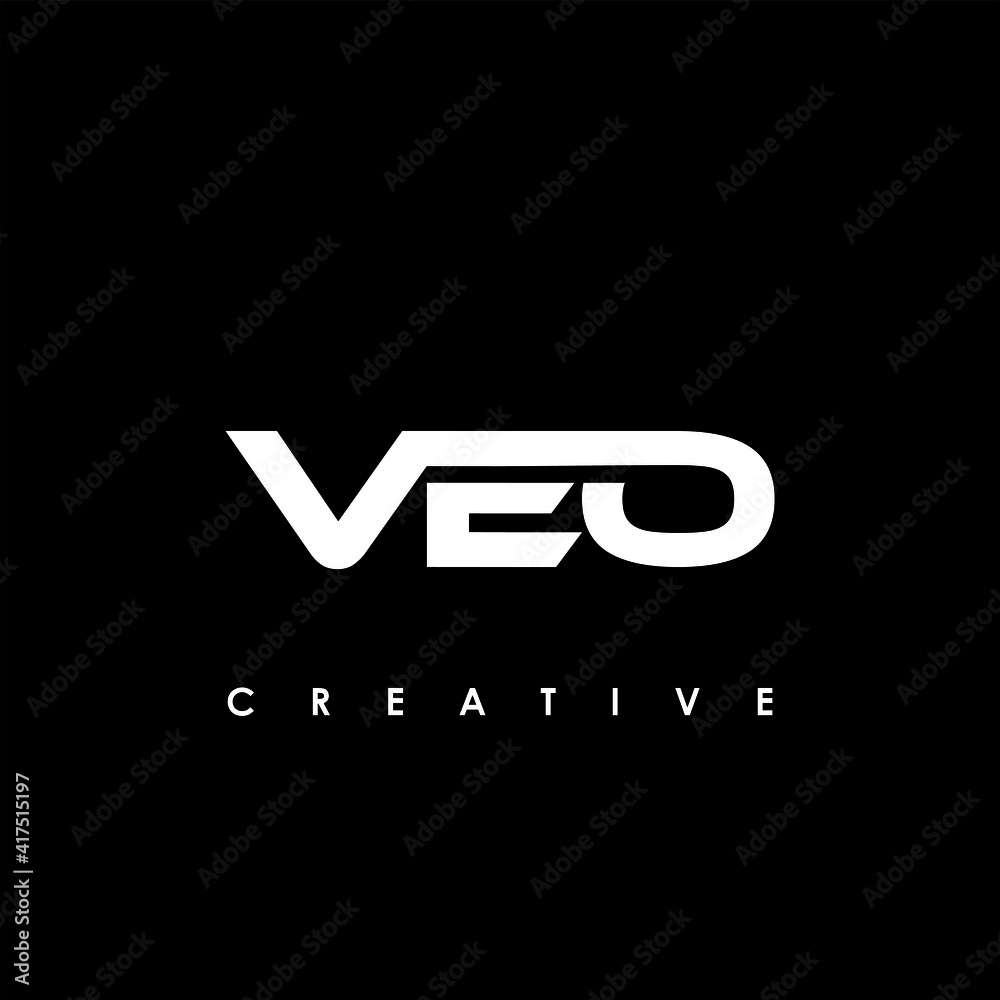 VEO Letter Initial Logo Design Template Vector Illustration