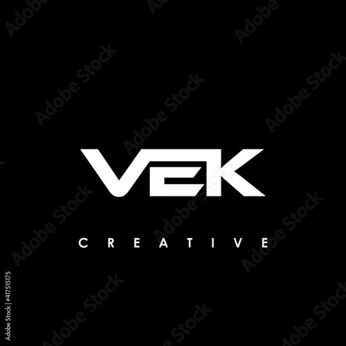 VEK Letter Initial Logo Design Template Vector Illustration photo