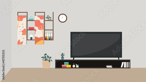tv on the floor
