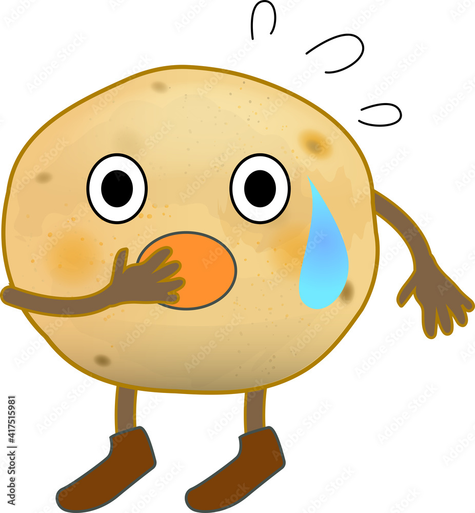 Obraz premium 驚く可愛いじゃがいものキャラクター