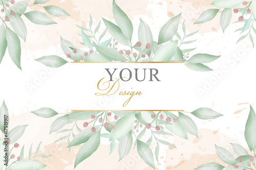 Editable greenery Floral arrangement background