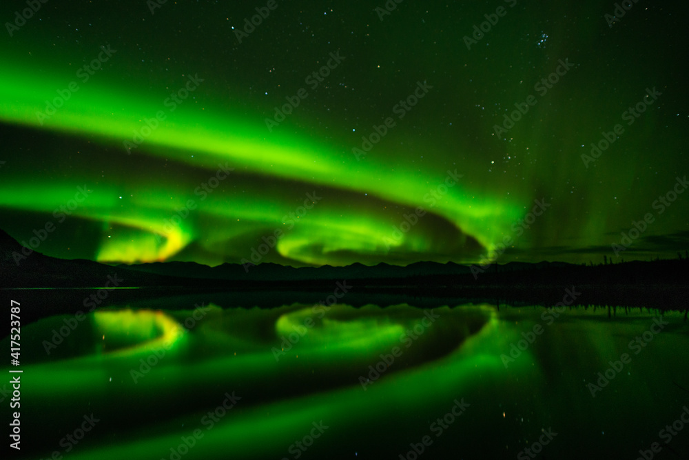 Northern Lights Patterns and Reflections