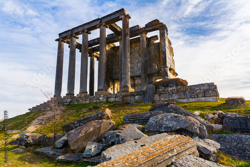 Well preserved Hellenistic Temple of Zeus in Aizanoi, ancient Greek city in western Anatolia, Turkey