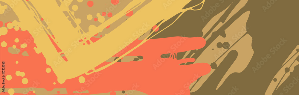 Fototapeta premium Abstract color hand drawn backgrounds for design.