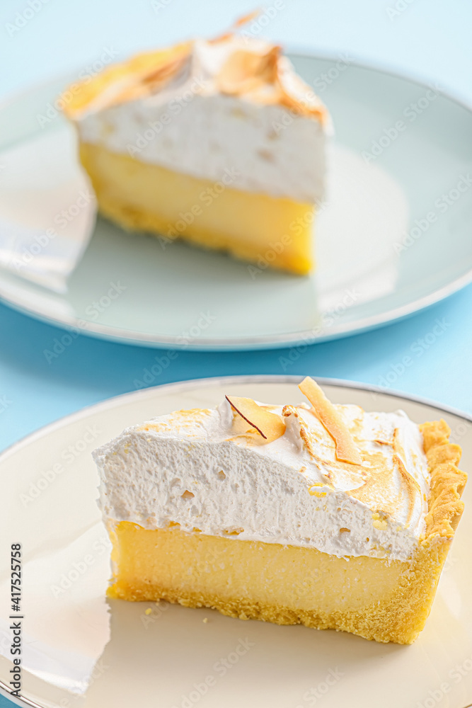 custom made wallpaper toronto digitalPlates with tasty coconut pie on color background