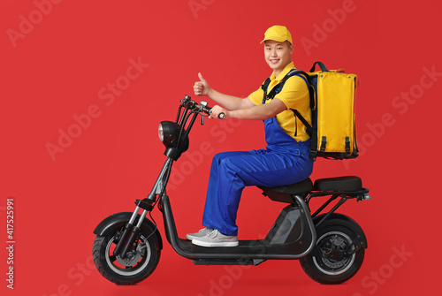 Courier of food delivery se...