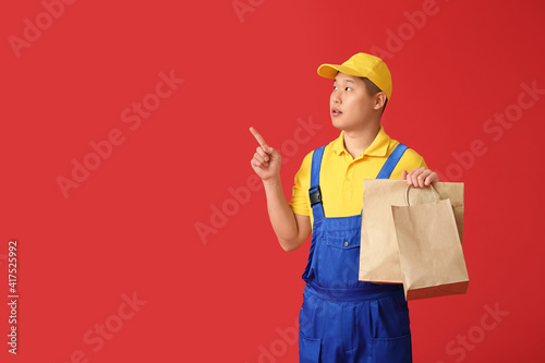 Courier of food delivery se...