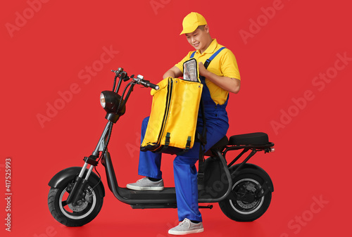 Courier of food delivery se...