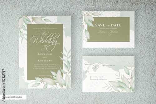 Watercolor Wedding Invitation stationery