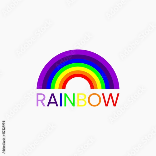 abstract rainbow logo