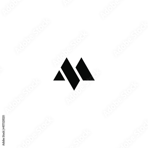 Letter M logo design. Minimal creative monochrome monogram symbol. Elegant universal vector sign design. Premium business logotype. Graphic alphabet symbol for corporate business identity